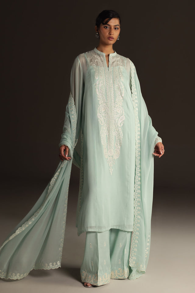Zara Shahjahan | Festive 26 | Imaan - Luxury Dress - available at Maria Faisal in UK and USA.