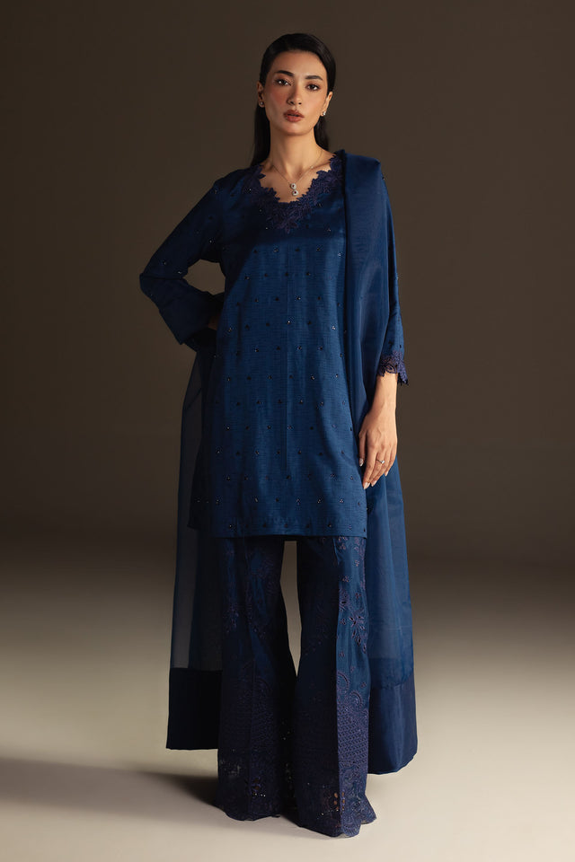 Zara Shahjahan | Festive 26 | Saniya - Luxury Dress - available at Maria Faisal in UK and USA.