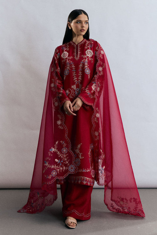 Zara Shahjahan | Festive 26 | Rangrez - Luxury Dress - available at Maria Faisal in UK and USA.