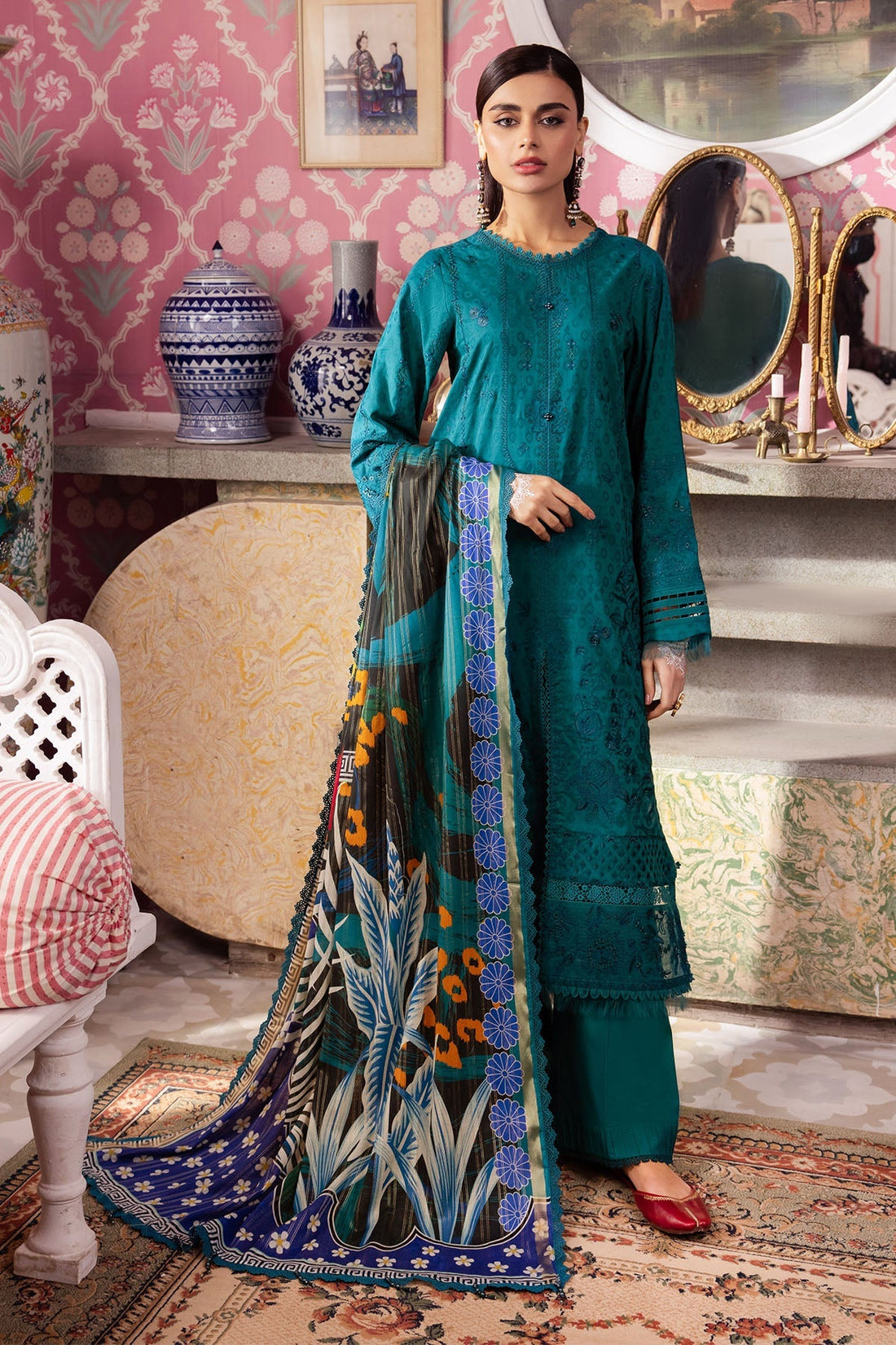 Nureh | Maya Lawn | NS-110 - Ladies Clothes - Maria Faisal