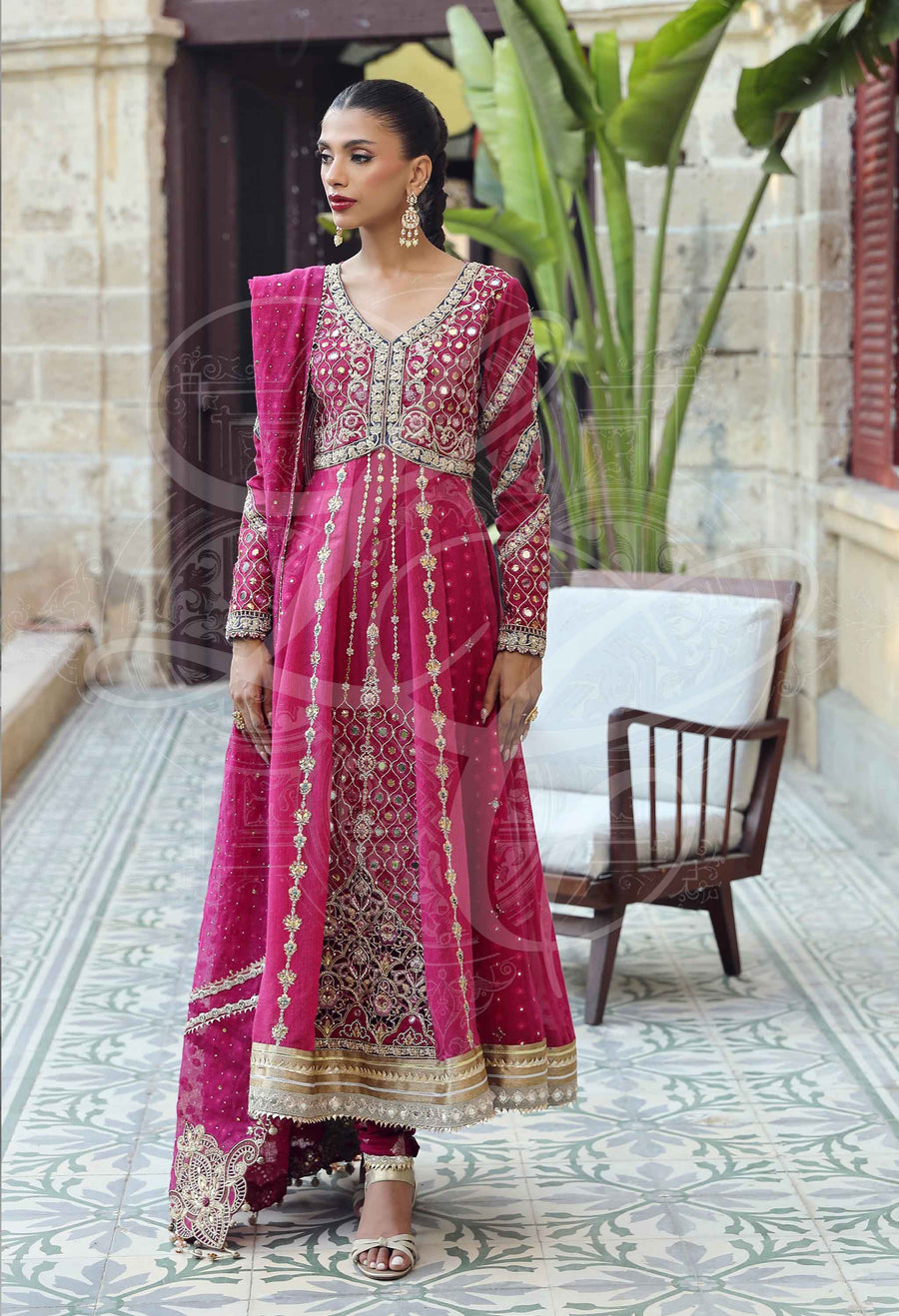 Layla Chatoor | Luxury Pret | Nour - Luxury Dress - available at Maria Faisal in UK and USA.
