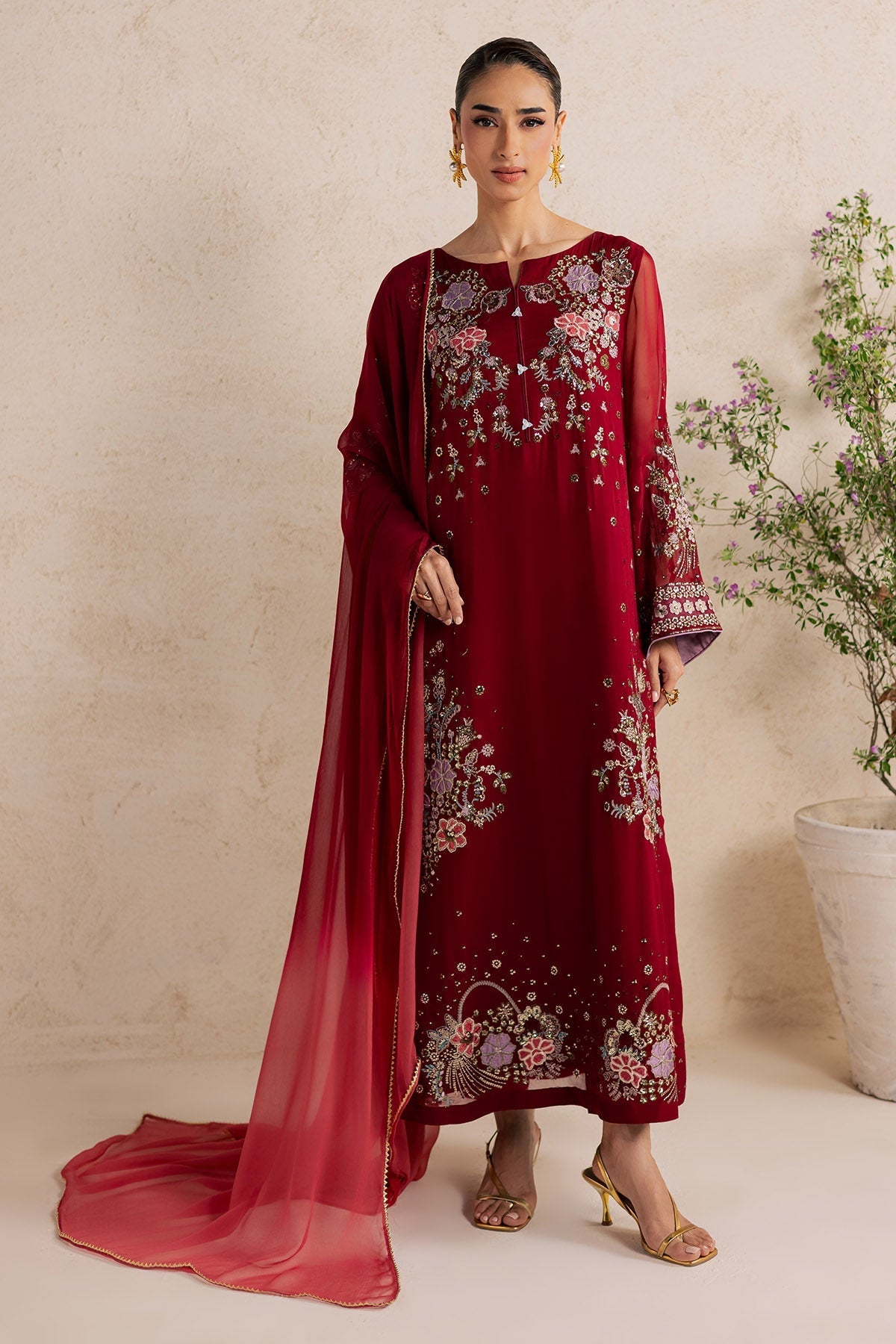 Nureh | Fancy Formal 26 | NP-815 - Formal Dress - available at Maria Faisal in UK and USA.