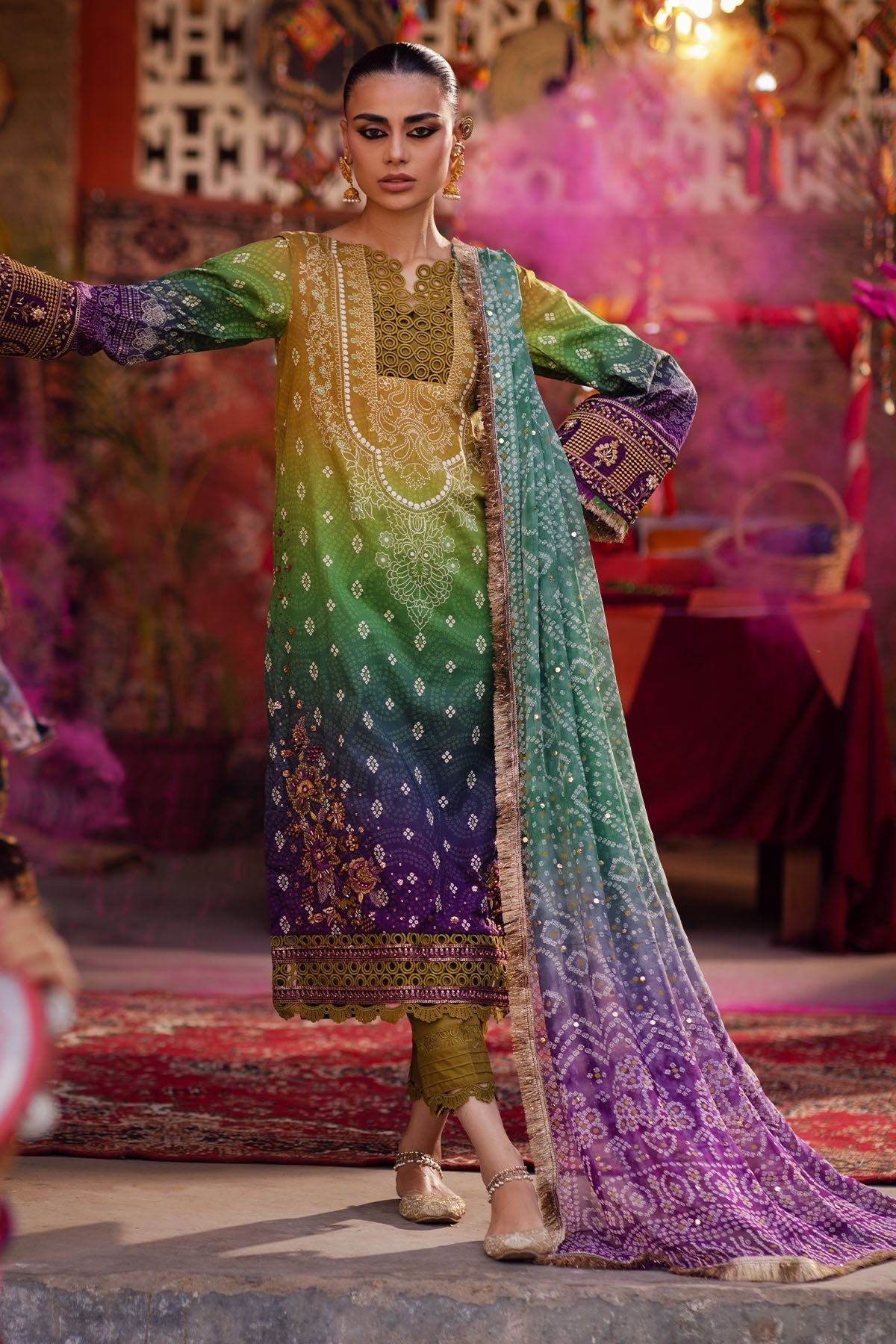 Nureh | Bazaar Lawn | NS-132 - Ladies Clothes - Maria Faisal