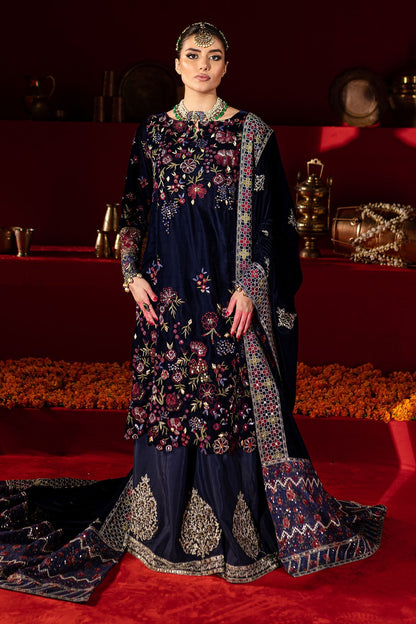 Nureh | Maya Velvet | NW-93 - Formal Dress - available at Maria Faisal in UK and USA.