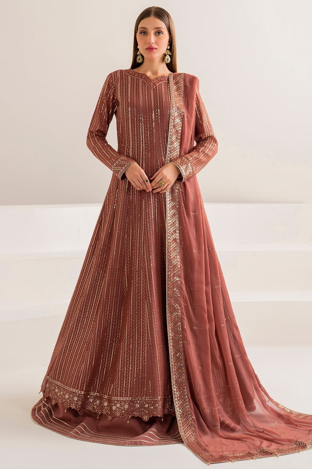 Farasha | Lumiere Formals | RUSSET - Ladies Clothes - Maria Faisal