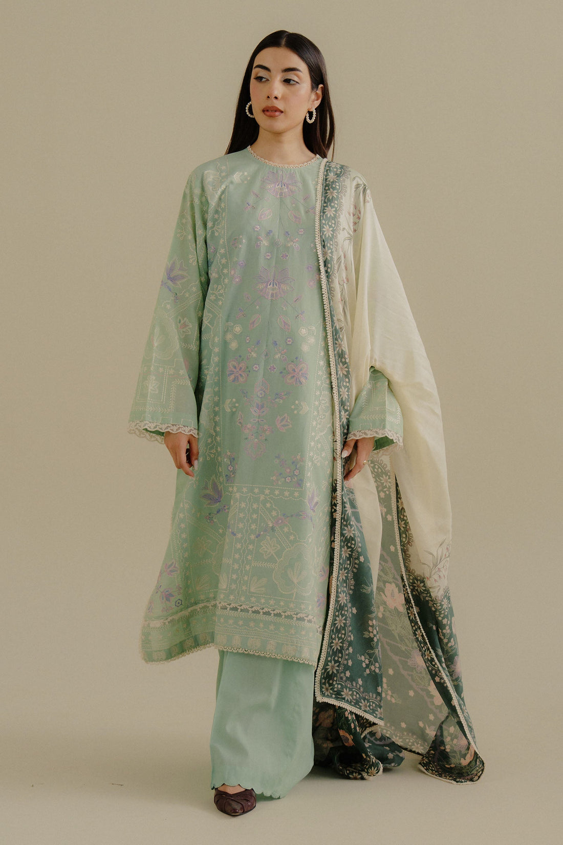 Zara Shahjahan | Coco Lawn 25 | Nyssa-10A - Ladies Clothes - Maria Faisal