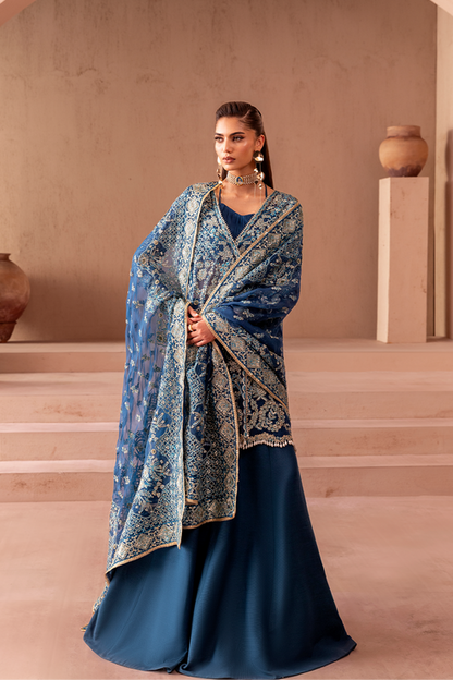 Emaan Adeel | Clay Couture | ELARA - Formal Dress - available at Maria Faisal in UK and USA.
