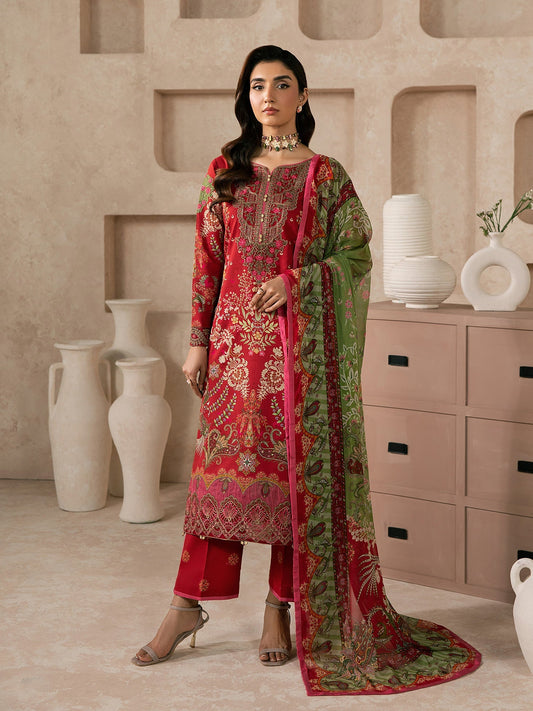 Gulaal | Syra Lawn 26 | Nael D - 1 - Luxury Dress - available at Maria Faisal in UK and USA.
