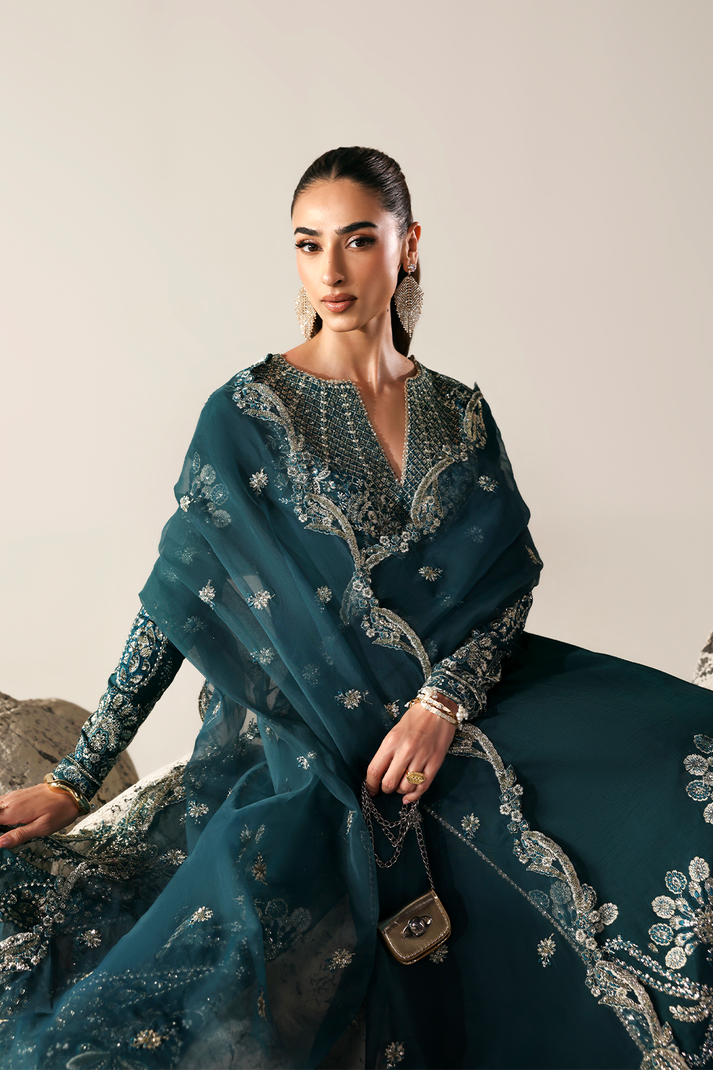 Emaan Adeel | Serein Luxe Silk | STARLIGHT SWAY - Formal Dress - available at Maria Faisal in UK and USA.