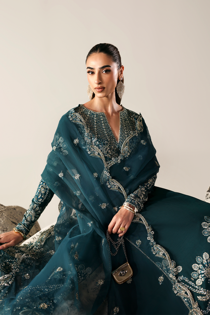 Emaan Adeel | Serein Luxe Silk | STARLIGHT SWAY - Formal Dress - available at Maria Faisal in UK and USA.