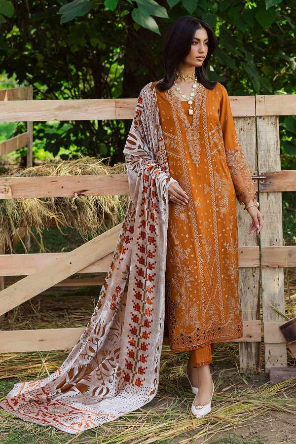 NE-188 – authentic Pakistani dress from the Exclusive Leather Peach collection for women in the UK