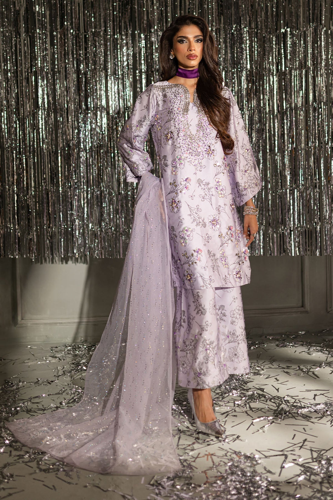 Nureh | Tiny Twinkles | Fairy Dust TW-12 - Designer Dress with Intricate embroidery and embellishments. Shop elegent wedding dress at Maria Faisal.