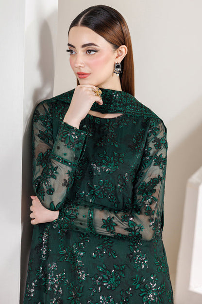 Farasha | Formals 26 | Jade Majesty - Formal Dress - available at Maria Faisal in UK and USA.