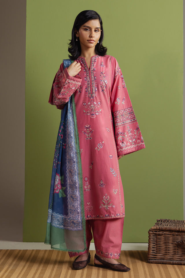 Zara Shahjahan | Coco Prints 26 | Reinaaz - Casual Dress - available at Maria Faisal in UK and USA.