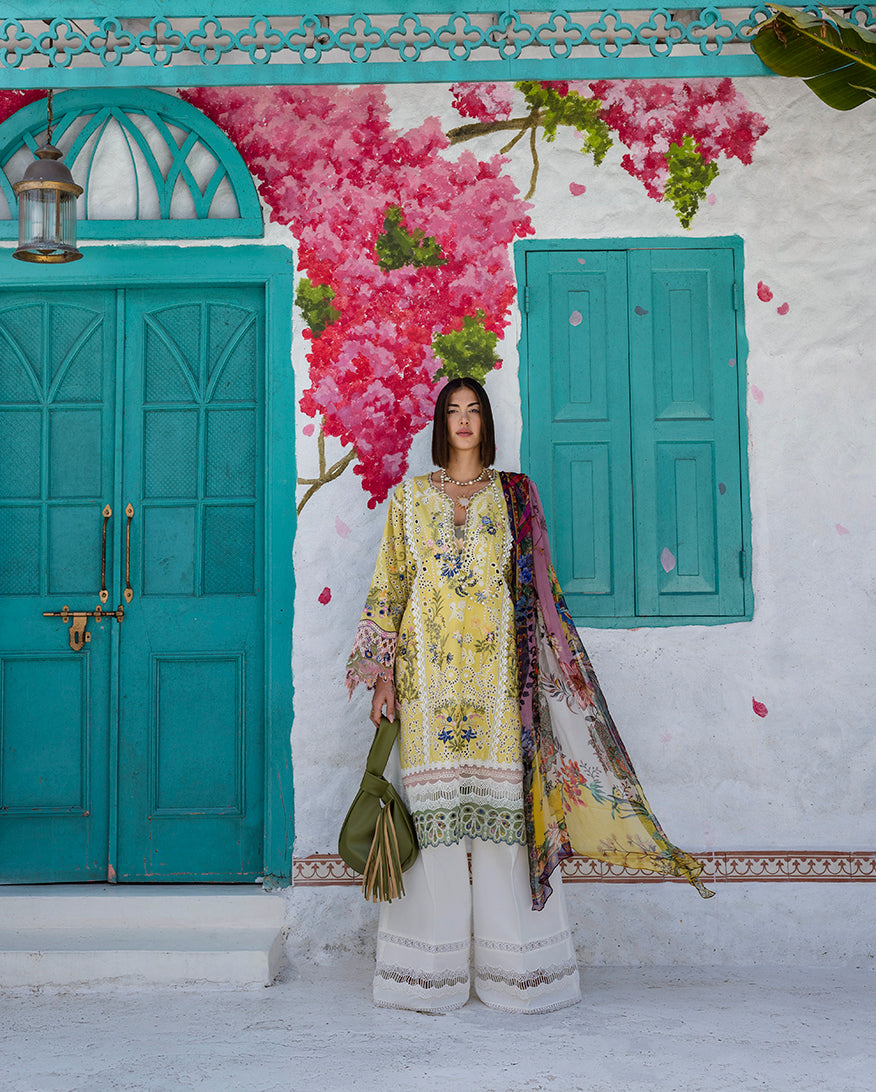 Esmel | Mon Tresor Luxe Lawn 26 | Belle Ame - Luxury Dress - available at Maria Faisal in UK and USA.