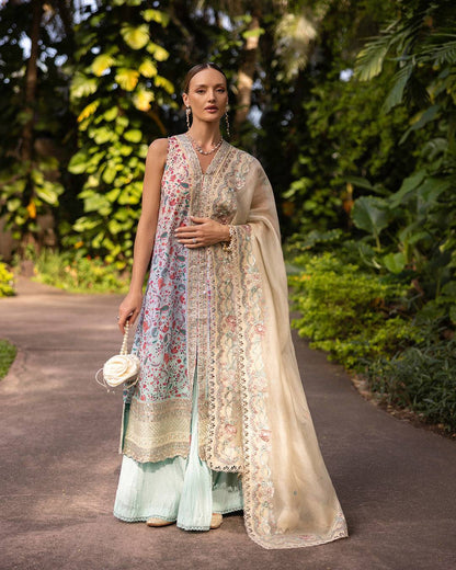 Faiza Saqlain | Zinnia Lawn 25 | Danica by Maria Faisal - Registered Vendor of : Faiza Saqlain - type : Ladies Clothes - 100% original wedding dresses