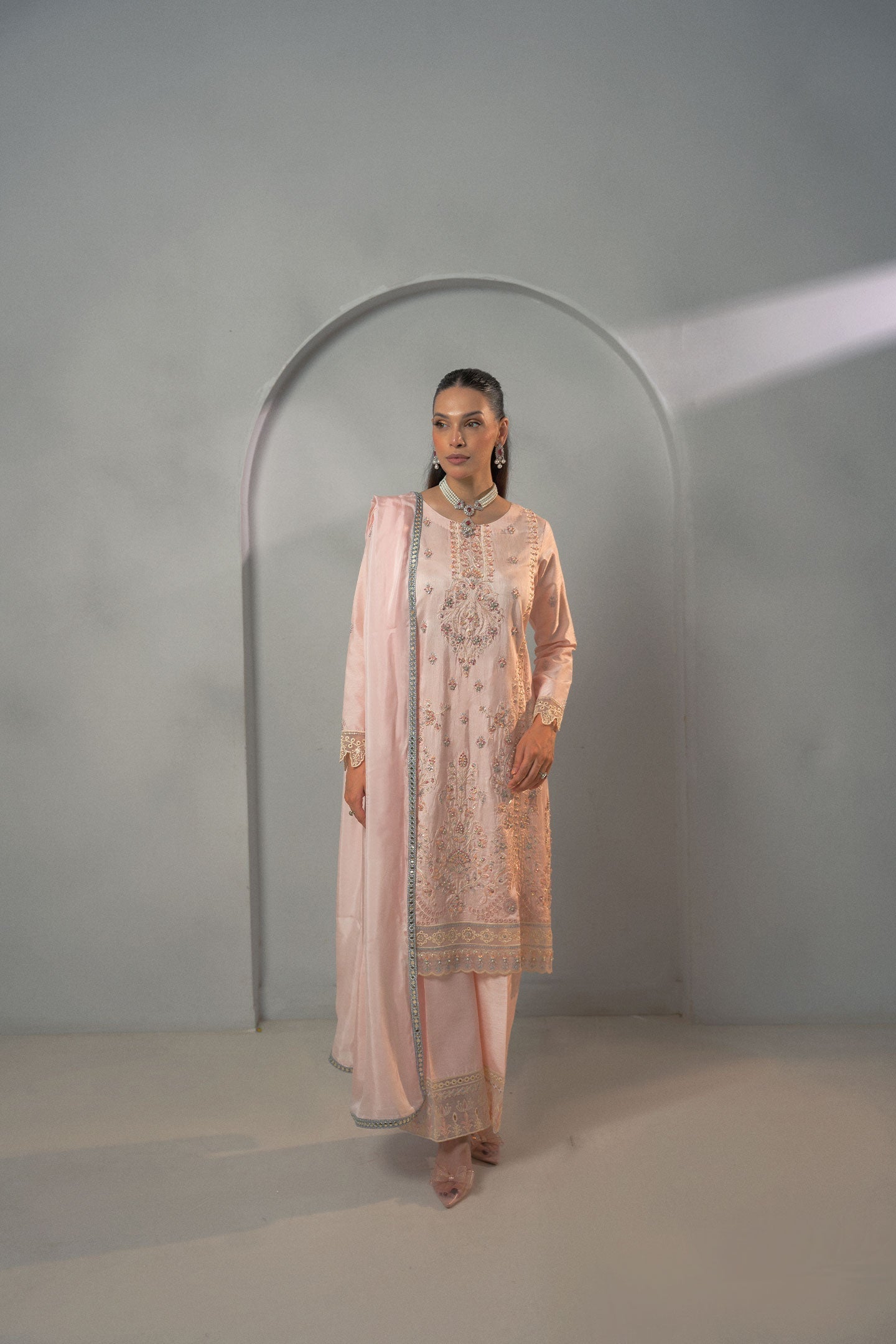 Fozia Khalid | Dilkash Festive Wear 25 | Mira - Formal Dress - available at Maria Faisal in UK and USA.