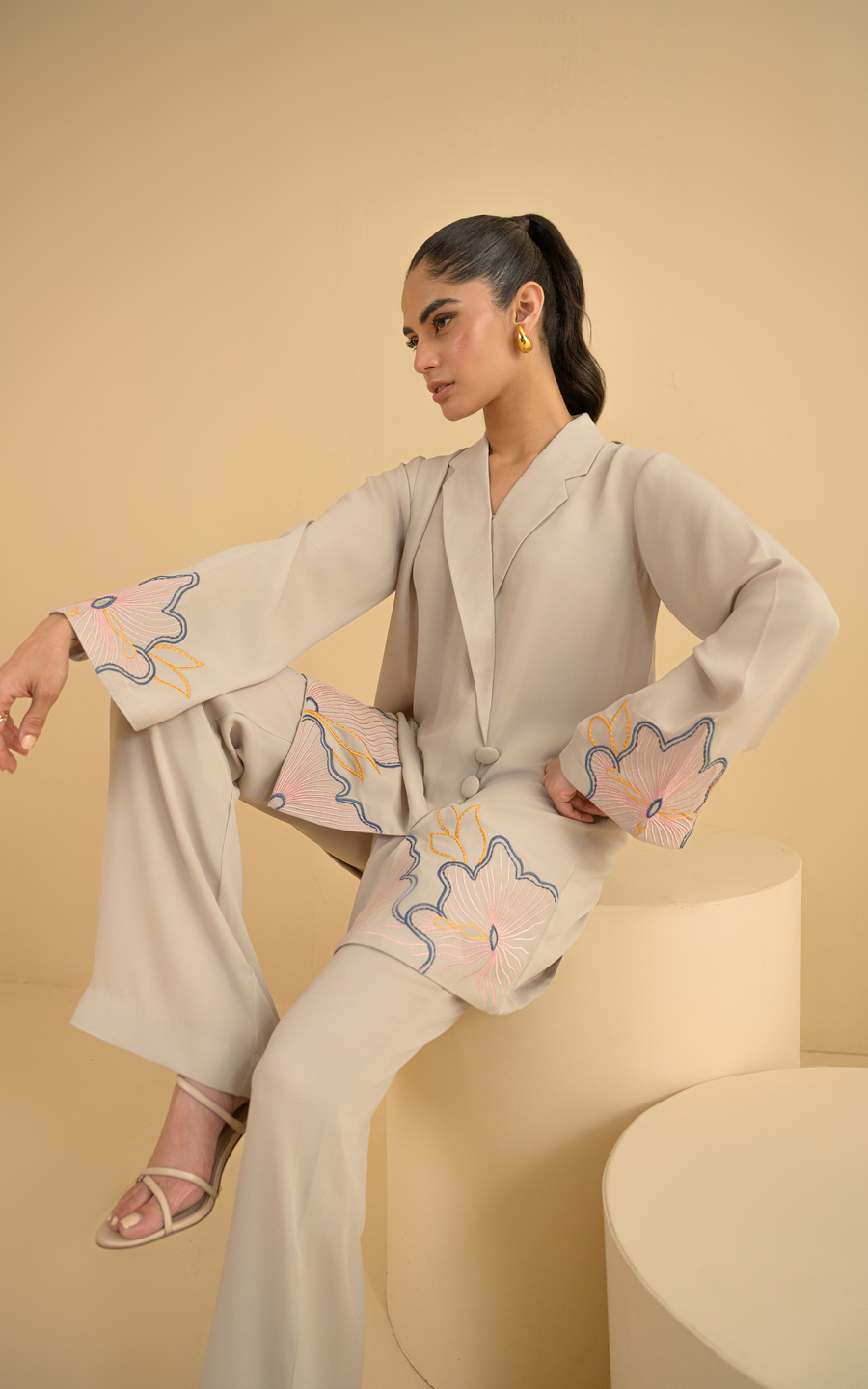 Sana Abbas | La Fiesta | Ivara - Luxury Dress - available at Maria Faisal in UK and USA.