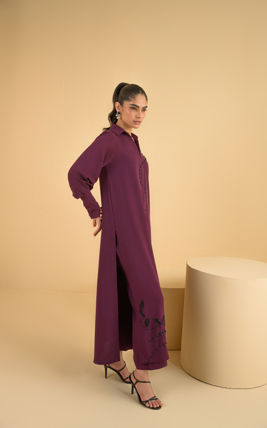 Sana Abbas | La Fiesta | Liyana - Luxury Dress - available at Maria Faisal in UK and USA.
