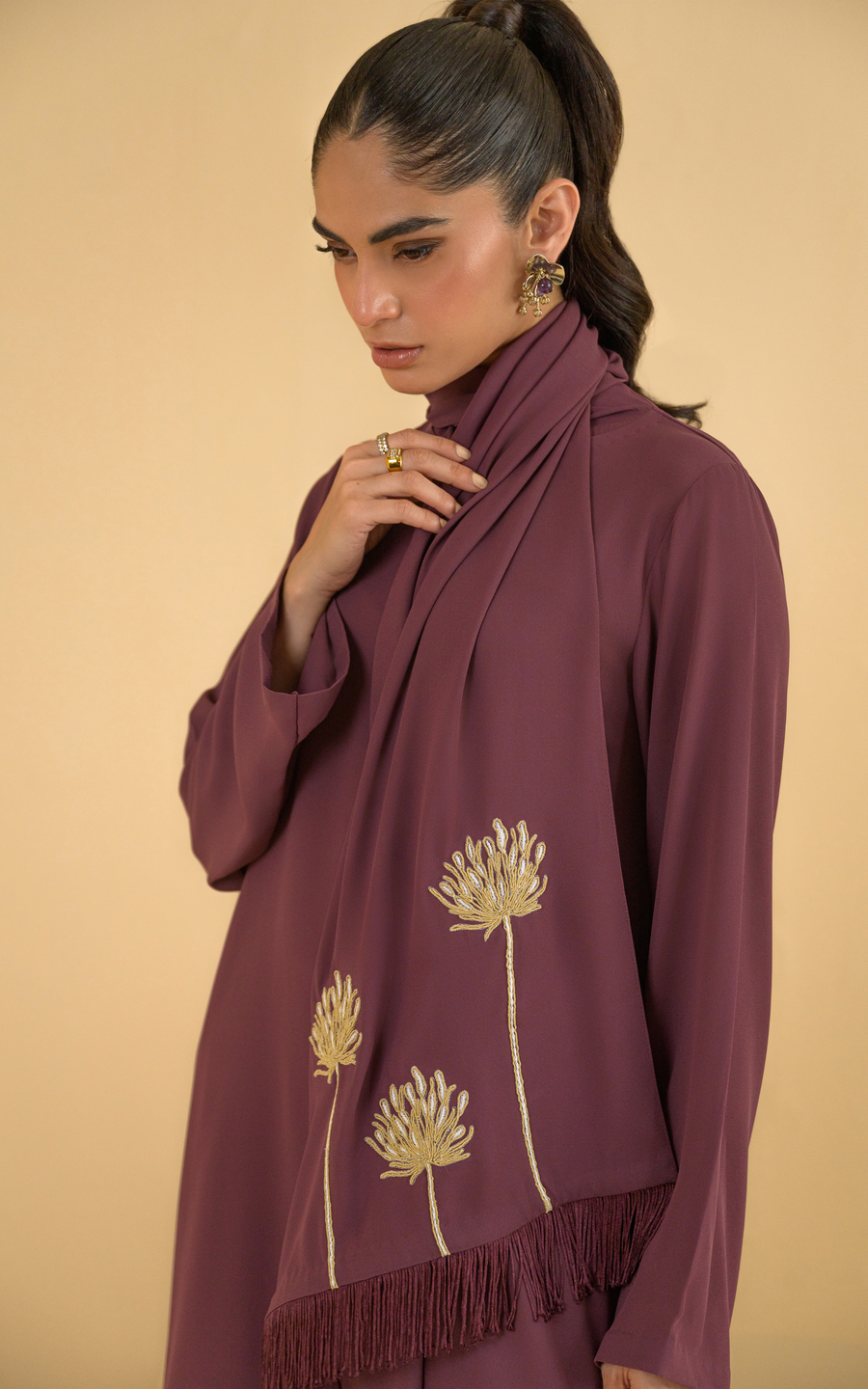 Sana Abbas | La Fiesta | Vanya - Luxury Dress - available at Maria Faisal in UK and USA.