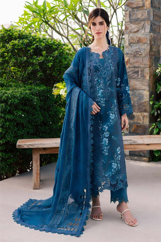 Nureh | Raha Lawn | NE-260 - Luxury Dress - available at Maria Faisal in UK and USA.