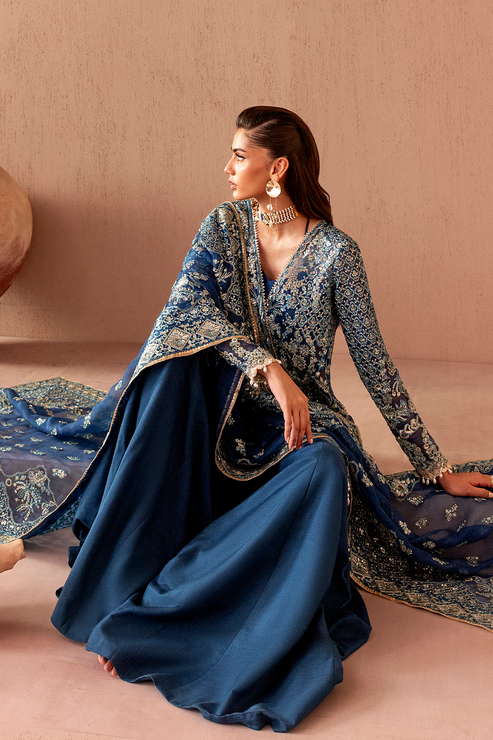 Emaan Adeel | Clay Couture | ELARA - Formal Dress - available at Maria Faisal in UK and USA.