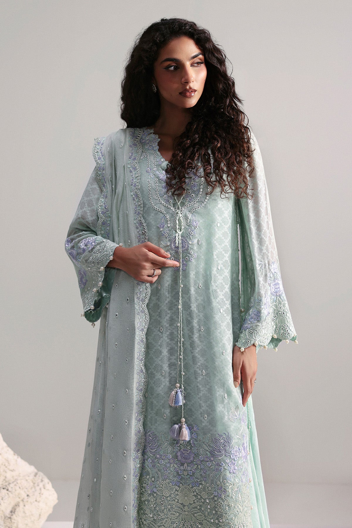 Afrozeh | Slate Ready to Wear | Elysia - Ladies Clothes - Maria Faisal