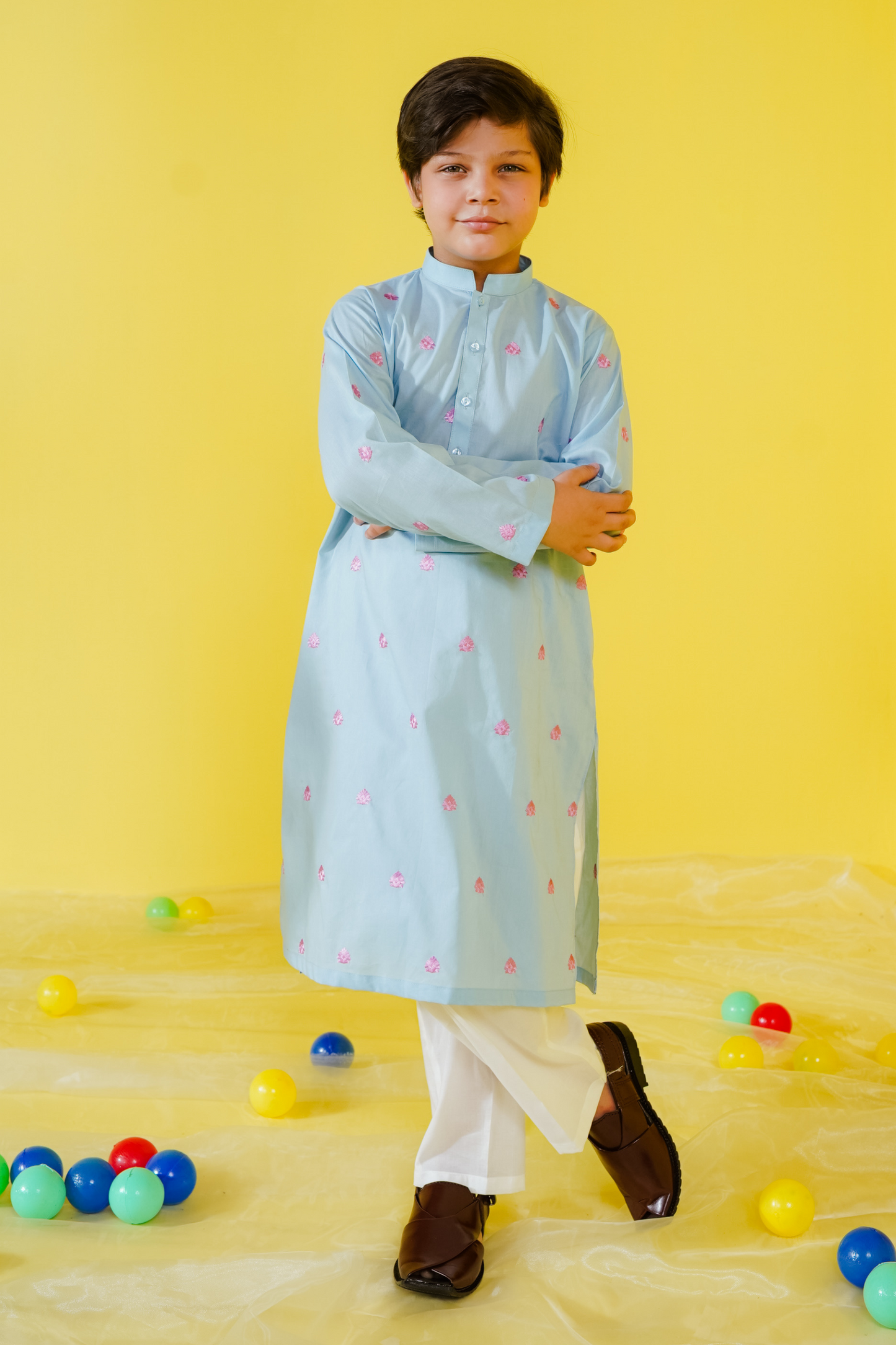 KKB-141 - by Maria Faisal - Registered Vendor of : Kastoor Kids - 100% Original Designer Dress.