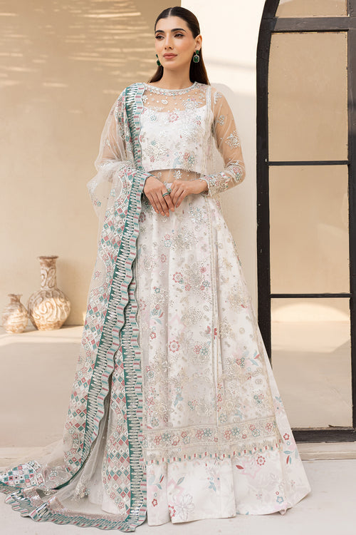 Farasha | Lu Zella Premium Formals 25 | Moonlight Mist - Ladies Clothes - Maria Faisal