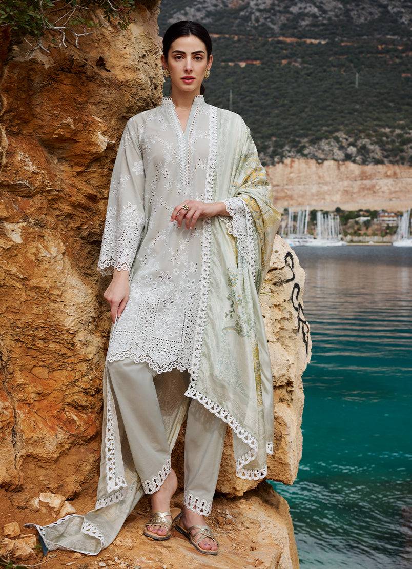 Image | Lawnkari 25 | Melek by Maria Faisal - Registered Vendor of : Image - type : Ladies Clothes - 100% original wedding dresses