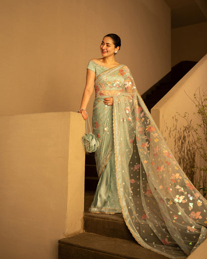 Faiza Saqlain | Reina Luxe | Nureet - Formal Dress - available at Maria Faisal in UK and USA.