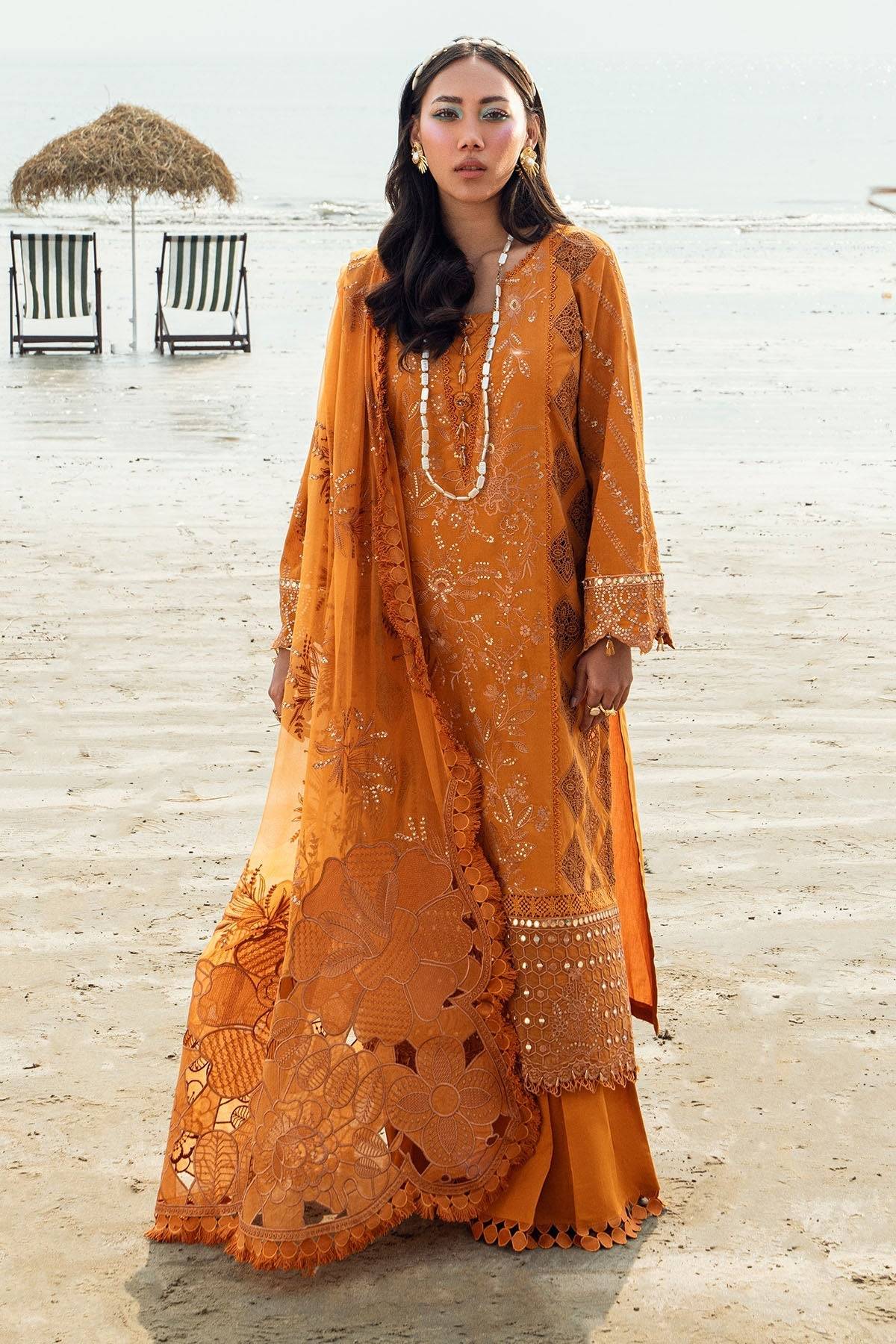 Nureh | Khuwab Luxury Lawn | NE-149 by Maria Faisal - Registered Vendor of : Nureh - type : Ladies Clothes - 100% original wedding dresses