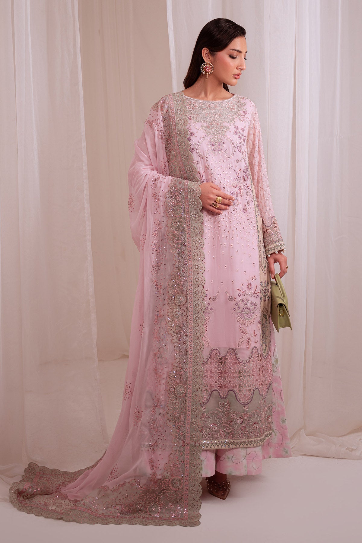 Nureh | Omara Formals | NEL-94 - Formal Dress - available at Maria Faisal in UK and USA.