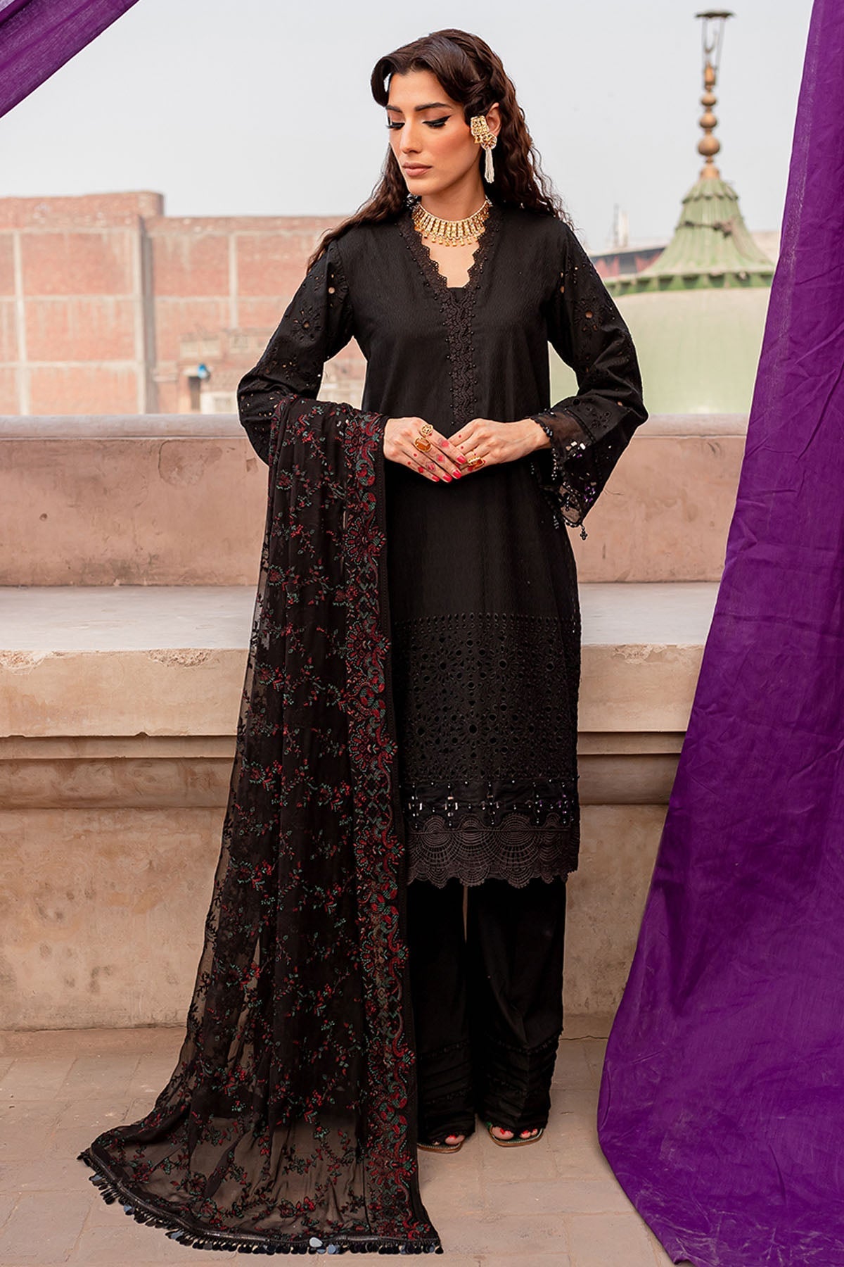Nureh | Lawn Jacquard | NS-80 - Ladies Clothes 