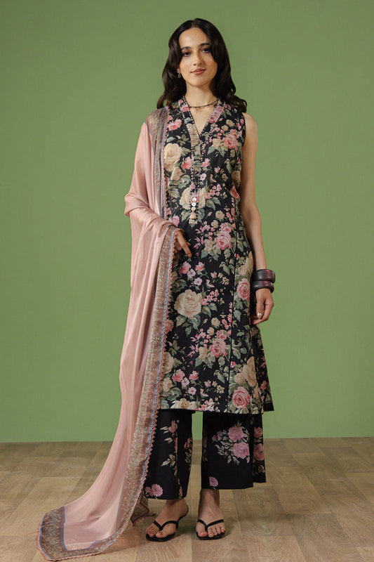 Zara Shahjahan | Coco Prints 26 | Aurelia-7B - Casual Dress - available at Maria Faisal in UK and USA.