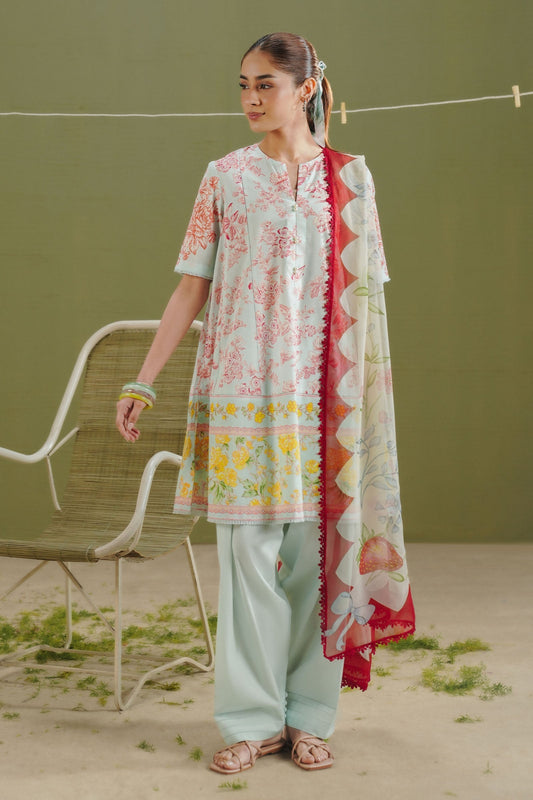 Zara Shahjahan | Coco Prints 26 | Elvo-4B - Casual Dress - available at Maria Faisal in UK and USA.