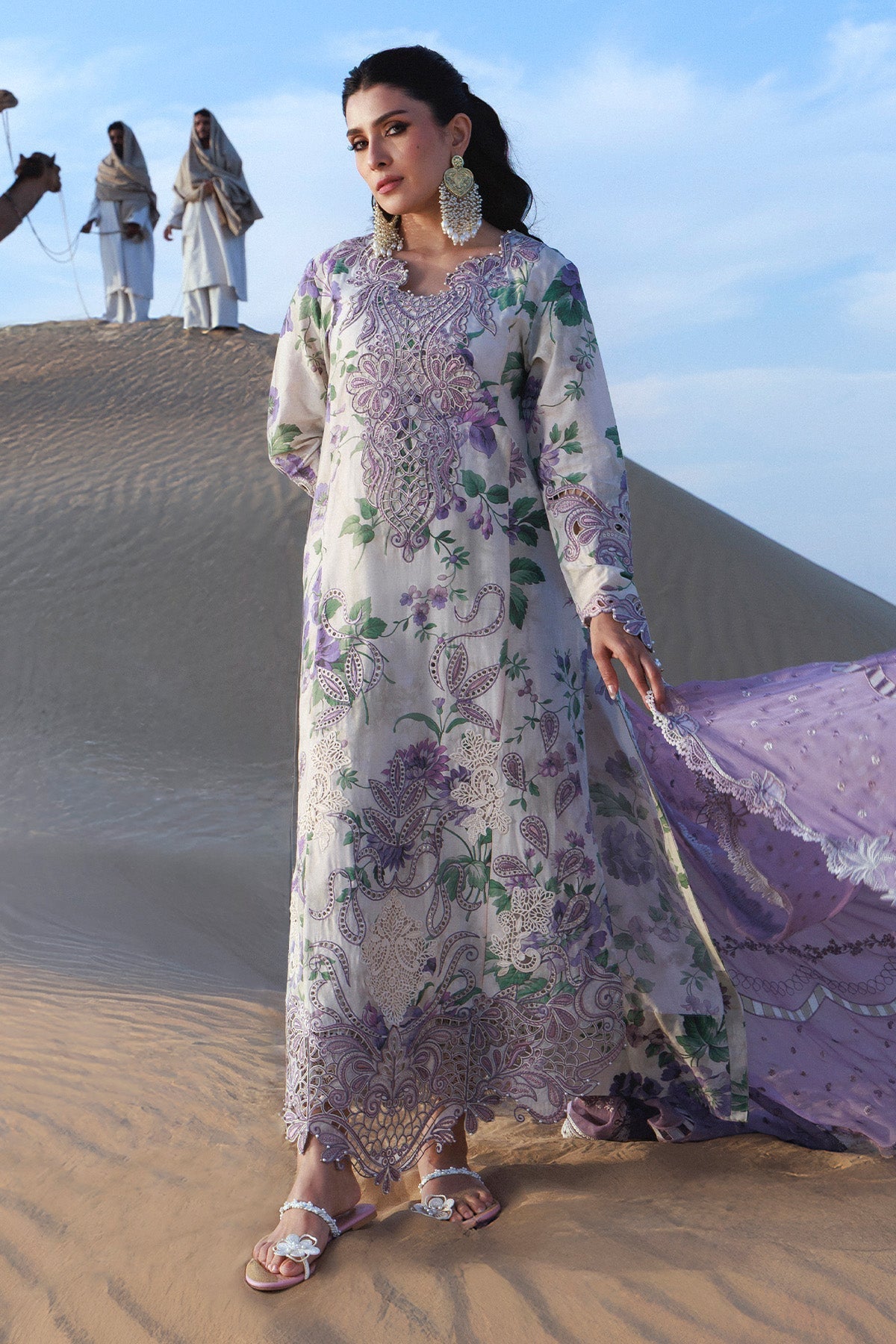 Nureh | Aman Luxe | Amaris NE-231 - Luxury Dress - available at Maria Faisal in UK and USA.