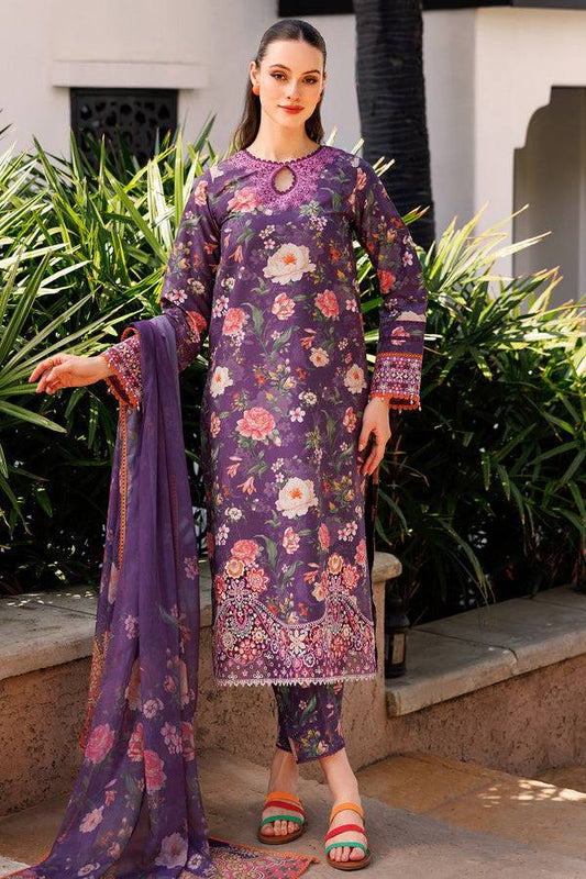 Farasha | Printed Essentials | Majestic Purple by Maria Faisal - Registered Vendor of : Farasha - type : Ladies Clothes - 100% original wedding dresses
