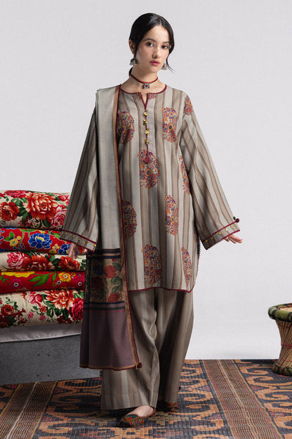 Zara ShahJahan | Coco Prints Winter 26 | Rania-4A - Luxury Dress - available at Maria Faisal in UK and USA.