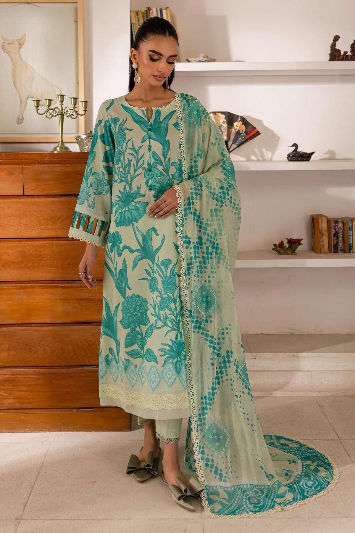 Nureh | Printed Lawn 25 | SP-143 by Maria Faisal - Registered Vendor of : Nureh - type : Ladies Clothes - 100% original wedding dresses