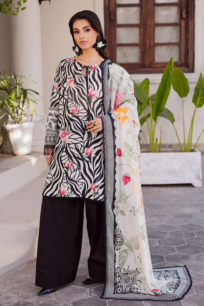 Nureh | Rania Prints | NR-08 - Casual Dress - available at Maria Faisal in UK and USA.