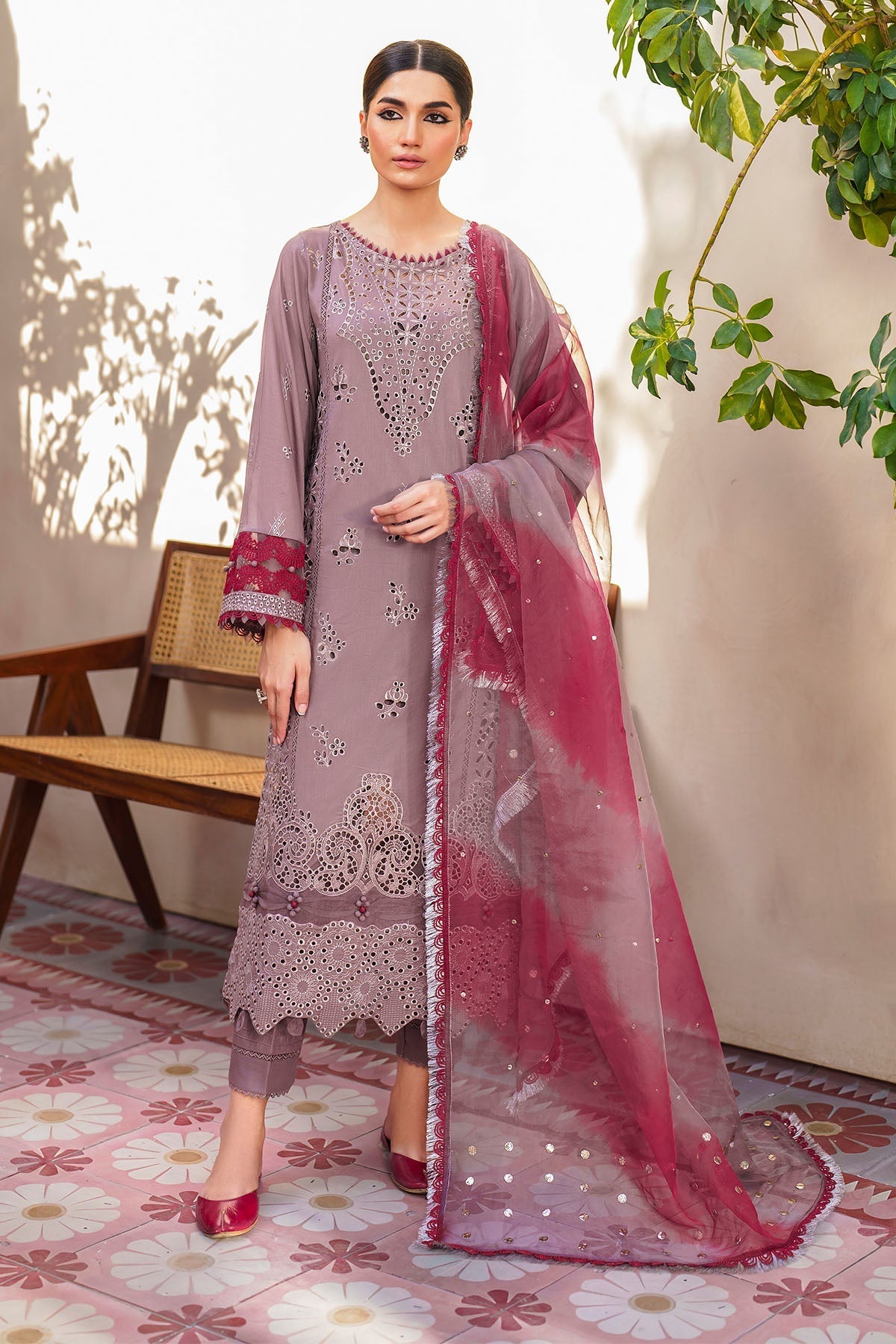 Nureh | Bazaar Lawn | NS-139 - Ladies Clothes - Maria Faisal