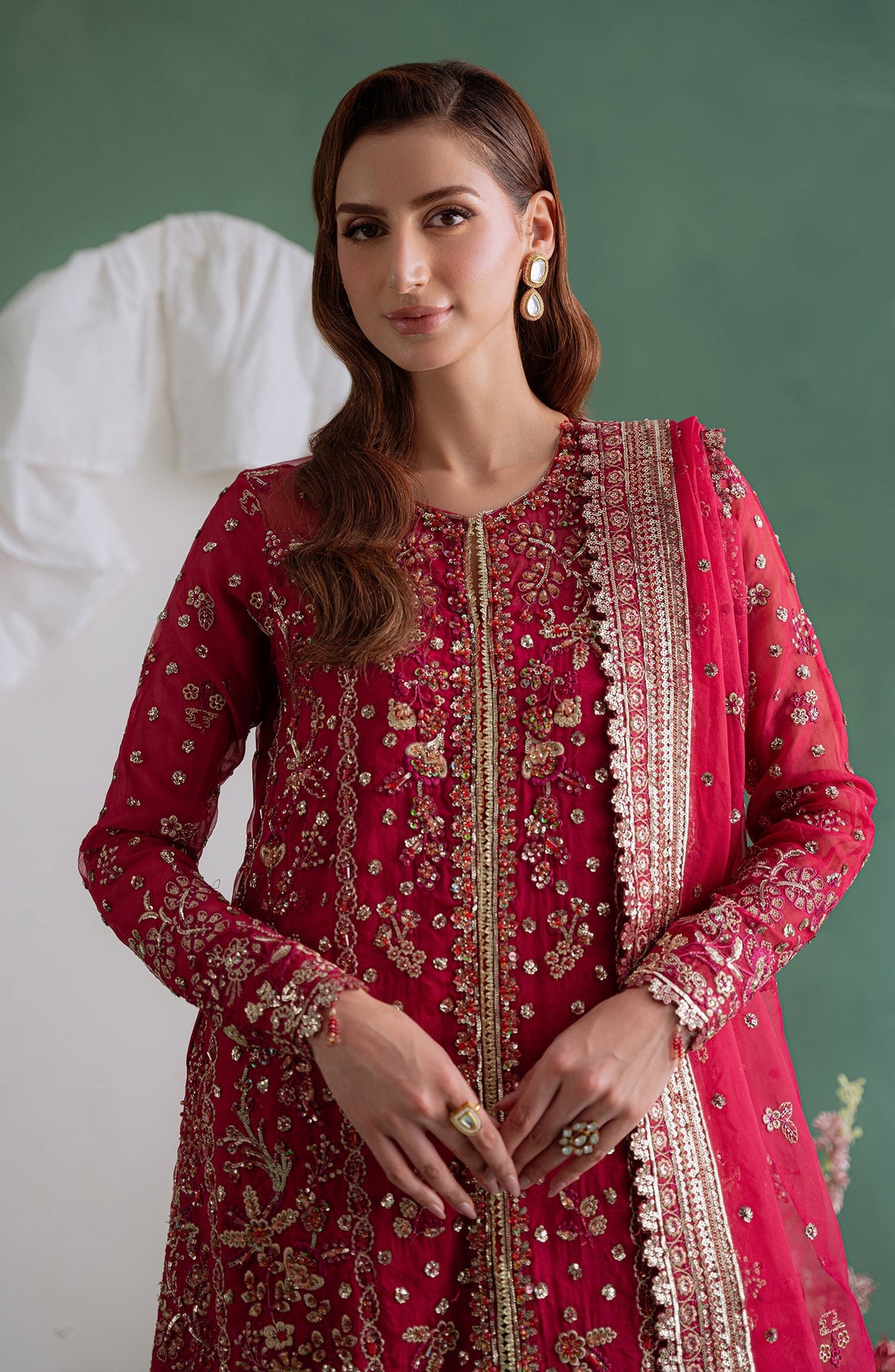 Eleshia | Zarin Wedding Formals 26 | Meher - Wedding Dress - available at Maria Faisal in UK and USA.