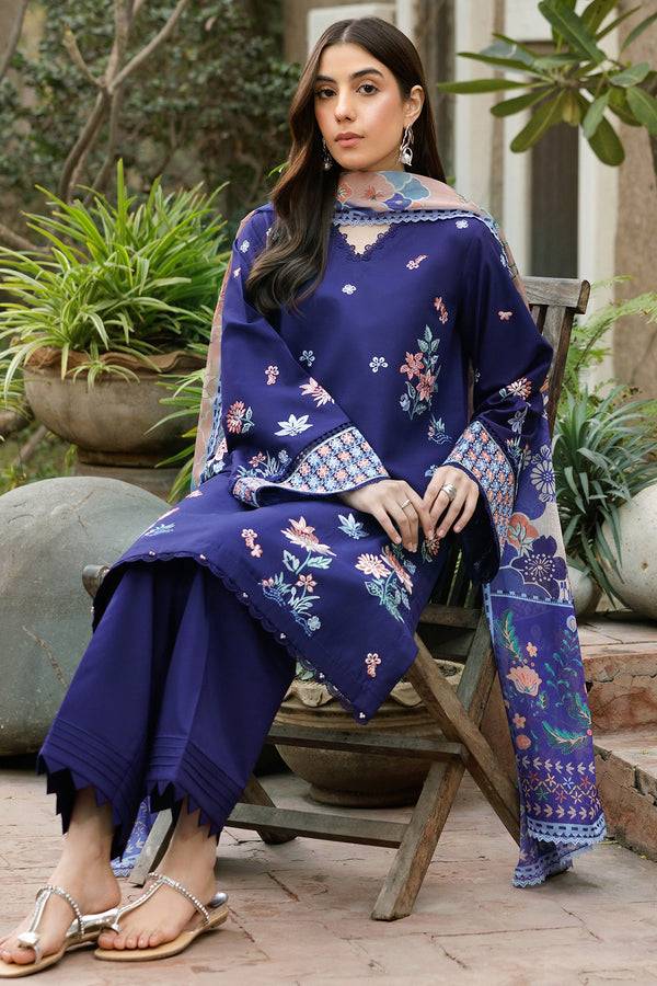 Farasha | Summer Weaves Embroidered Lawn | Indigo Glow by Maria Faisal - Registered Vendor of : Farasha - type : Ladies Clothes - 100% original wedding dresses