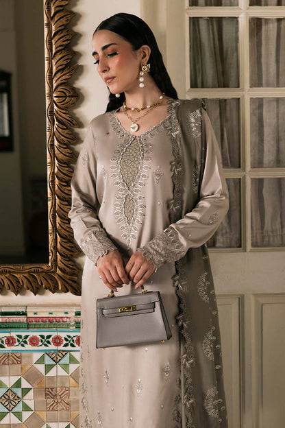 Nureh | Exclusive Winter 25 | NE-178 - Casual Dress - available at Maria Faisal in UK and USA.