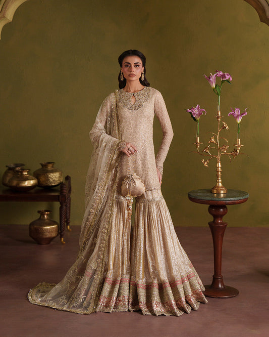 Faiza Saqlain | Lamia Wedding Formals | Asfoureh - Wedding Dress - available at Maria Faisal in UK and USA.
