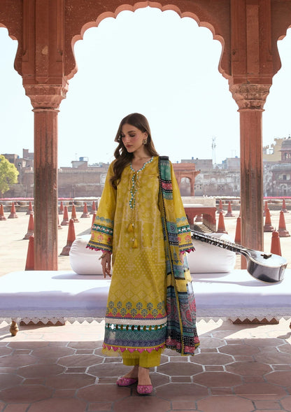 Kahf Premium | Prints Collection 26 | KPS-8A ZARAFSHAN - Luxury Dress - available at Maria Faisal in UK and USA.