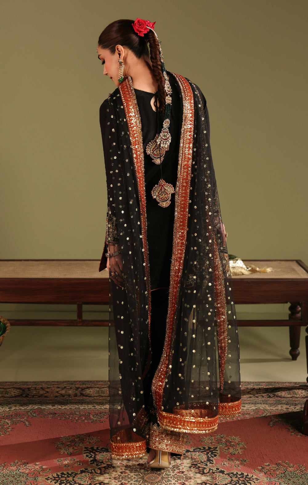 Maya | Jahanara Festive Edit 26 | ZARQASH - Formal Dress - available at Maria Faisal in UK and USA.