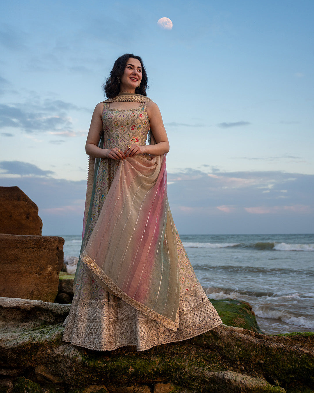 Faiza Saqlain | Reina Luxe | Naavah - Formal Dress - available at Maria Faisal in UK and USA.