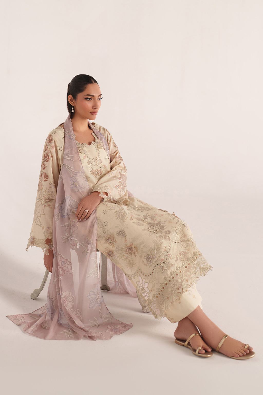 Iznik | Spring/Summer Lawn 26 | SS-06 - Luxury Dress - available at Maria Faisal in UK and USA.